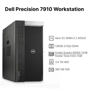 ورک‌استیشن استوک دل Dell Precision 7910 با پردازنده Xeon E5 2699-v3