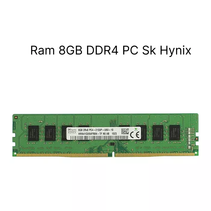 رم استوک 8 گیگ DDR4 SK hynix کامپیوتری با فرکانس های 2133-2400-2666-3200
