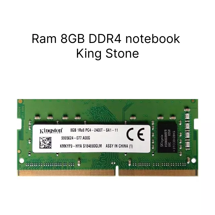 رم استوک 8 گیگ کینگ استون DDR4 King stone لپتاپی با فرکانس های 2133-2400-2666-3200