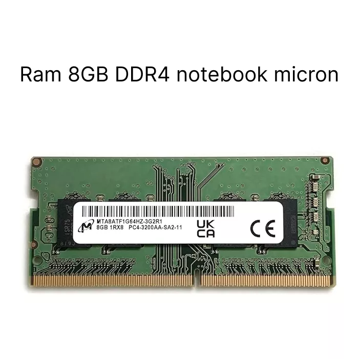 رم استوک 8 گیگ میکرون DDR4 Micron لپتاپی با فرکانس های 2133-2400-2666-3200